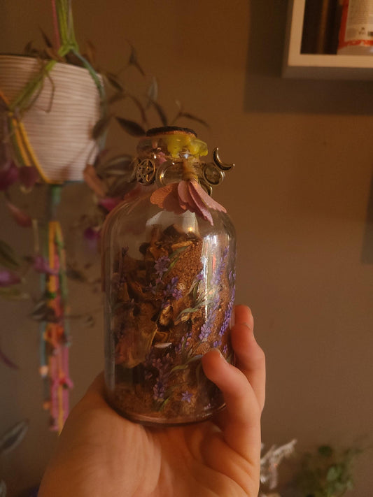 Active Happiness & Serenity spell jar