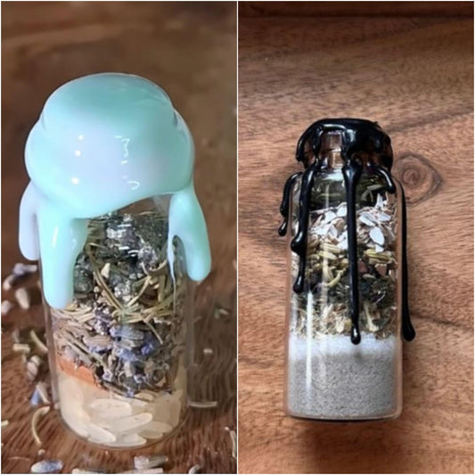 Cleansing spell jar + protection spell jar