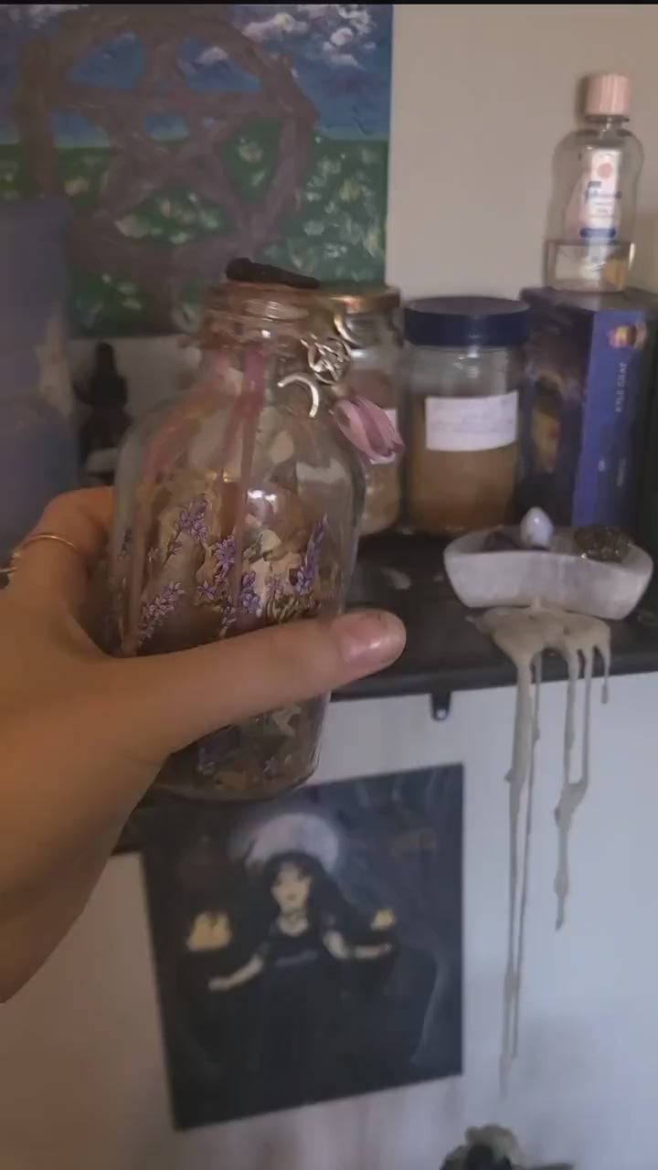 Active Happiness & Serenity spell jar