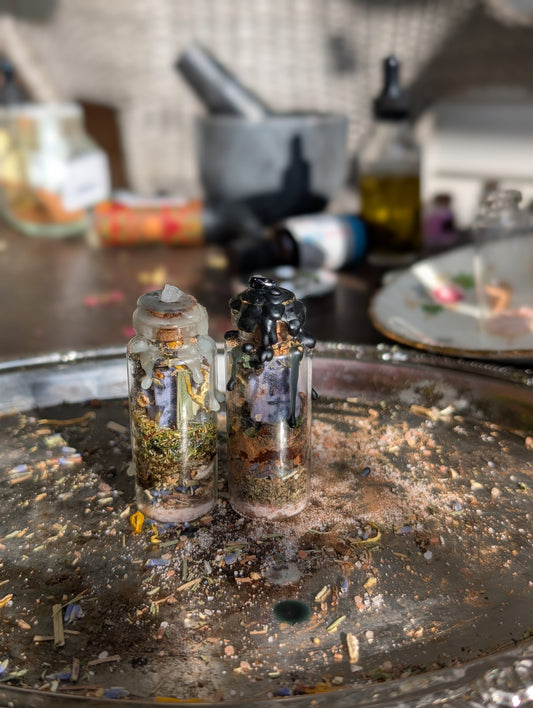 Cleansing spell jar + Protection spell jar bundle