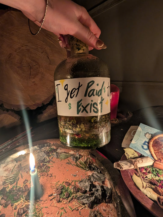 I get paid to exist spell jar